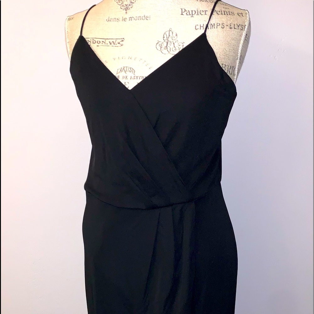 Old Navy faux wrap black dress , spaghetti straps